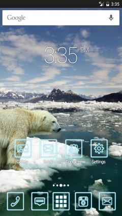 Bear polar ice snow ADW Launcher Theme